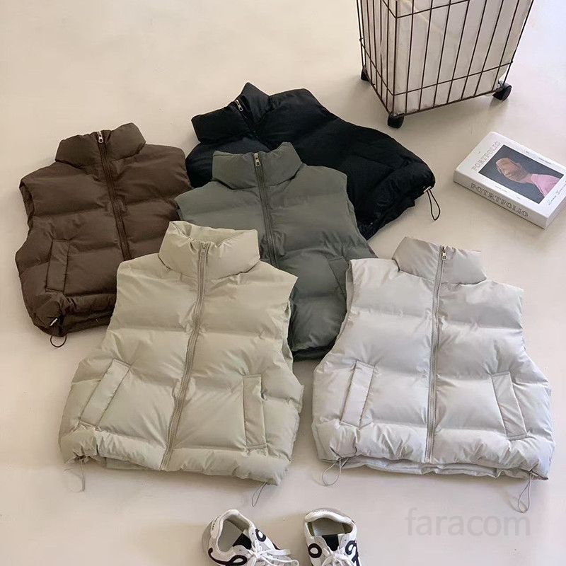 여성 경량패딩조끼 가을 겨울용 짧은 자켓 스타일 데일리 코튼 베스트 편안한 착용감 아웃도어 활용도 높은 디자인