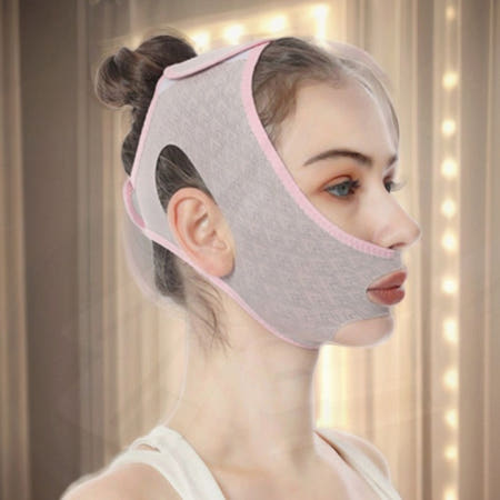 얼굴 밴드 리프팅 턱선 탄력 페이스 마스크 피부 관리 윤곽