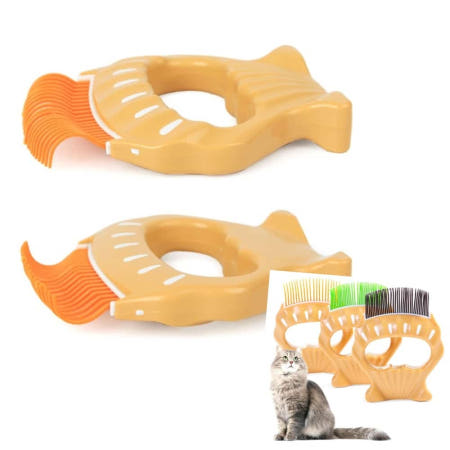 EASYRICH협력사 해신잡화점 효자빗 A3 반려견빗 고양이털제거브러쉬 강아지털갈이