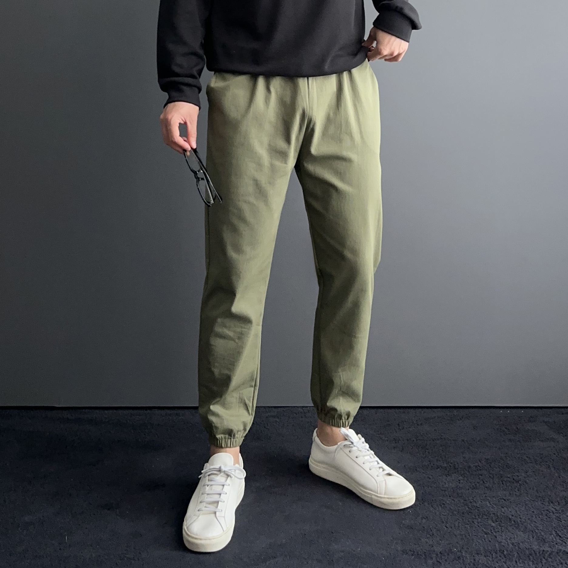 남자치노팬츠 테이퍼드핏 남자통바지 - 상세 이미지 2