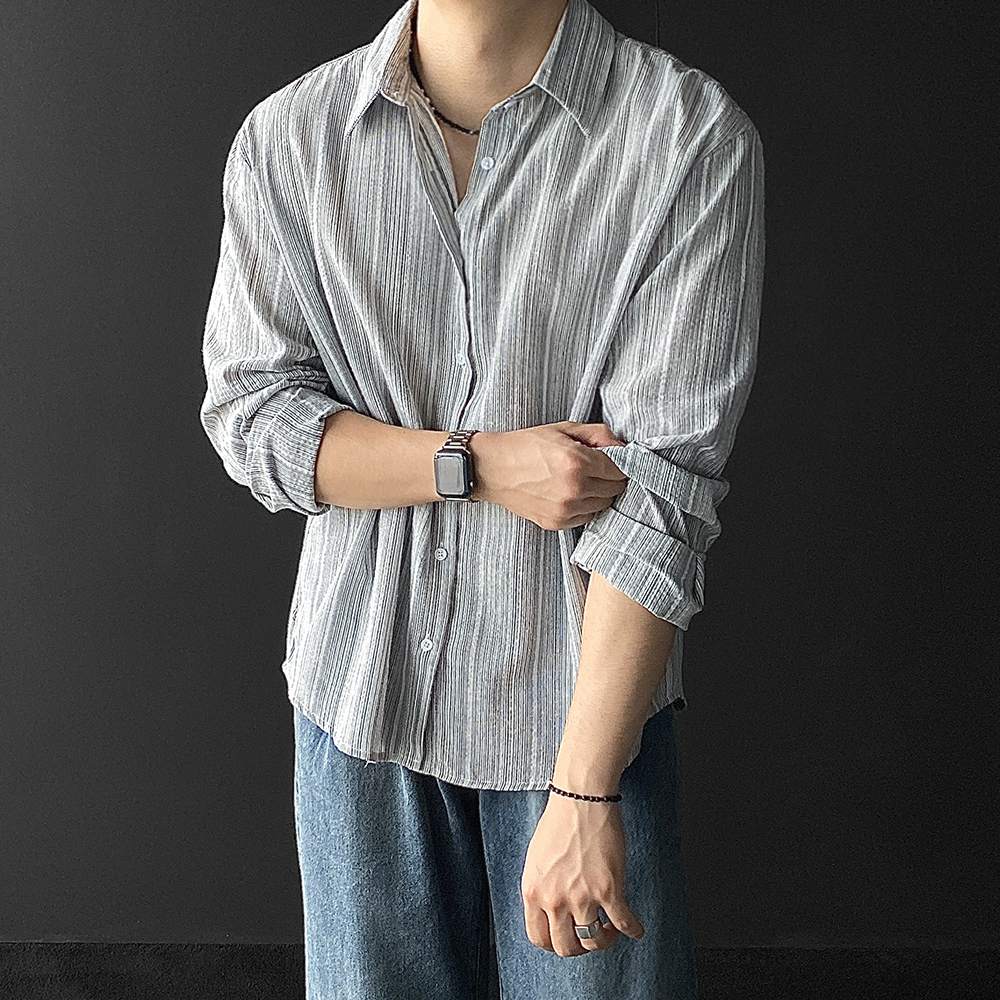 남자가을남방 남성가을셔츠 - 상세 이미지 3