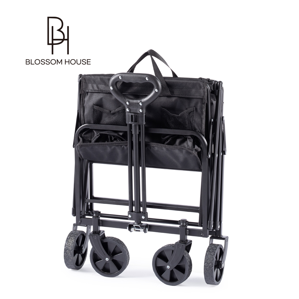 블라썸하우스 캠핑 웨건 접이식 수레 왜건 캐리어 360도 회전 컴팩트 폴딩 카트