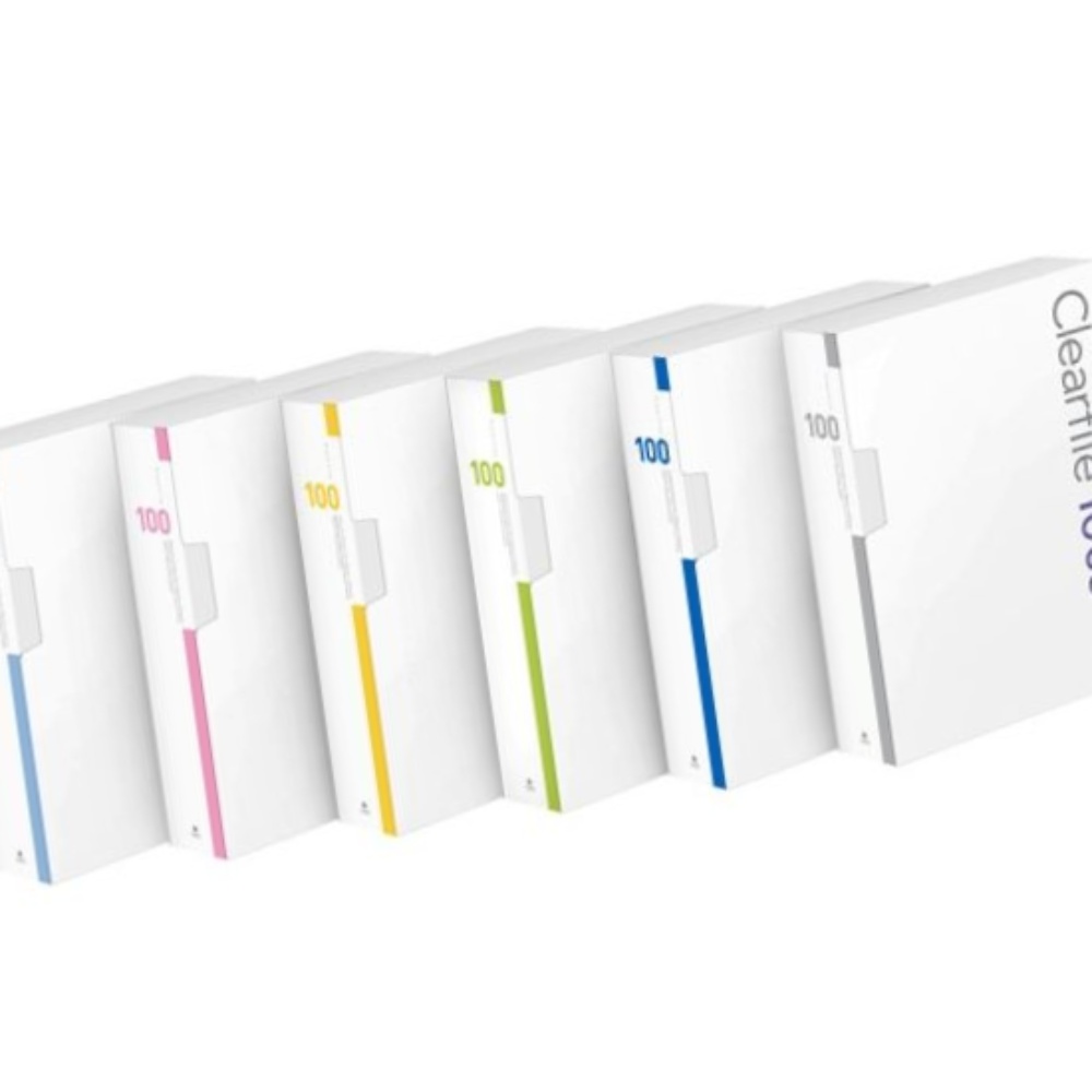 인덱스 F526A76 클리어화일 A4 하늘 대용량 100매