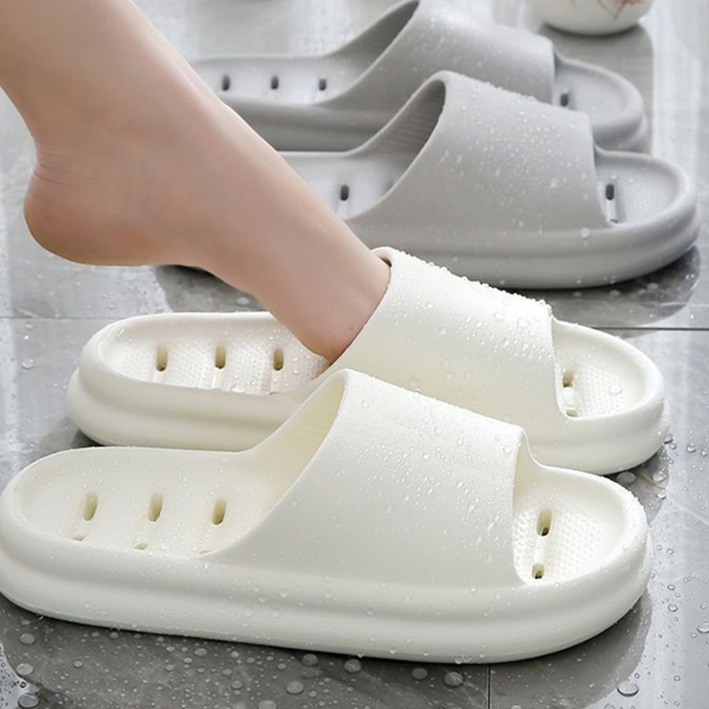 PVC 낮은욕실화 물빠짐 안미끄러운 목욕탕 베란다 슬리퍼 - 상품 이미지