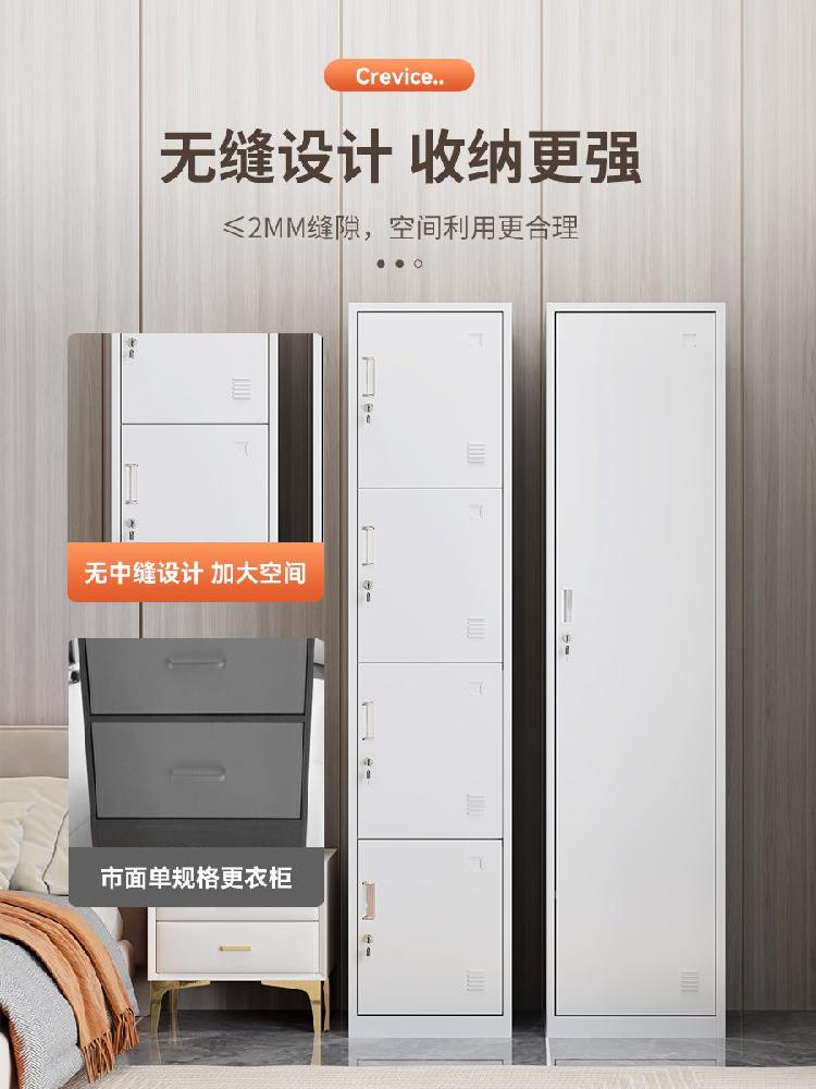 개인락커 철제 개인락커룸 락카장 도어 캐비닛 캐비넷 개인 옷장 3단(300x260x990mm) 1.3mm 이미지 6