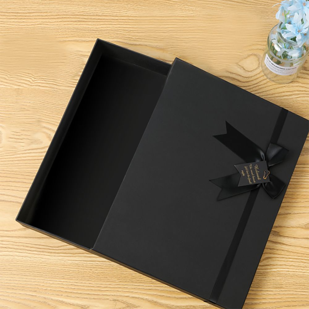 28x20cm 모던블랙 선물상자 선물포장 리본 케이스 - 상품 이미지