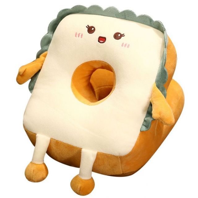 로한스 꿀식빵 낮잠베개 책상 쿠션 사무실 숙면 목베개 - 상품 이미지