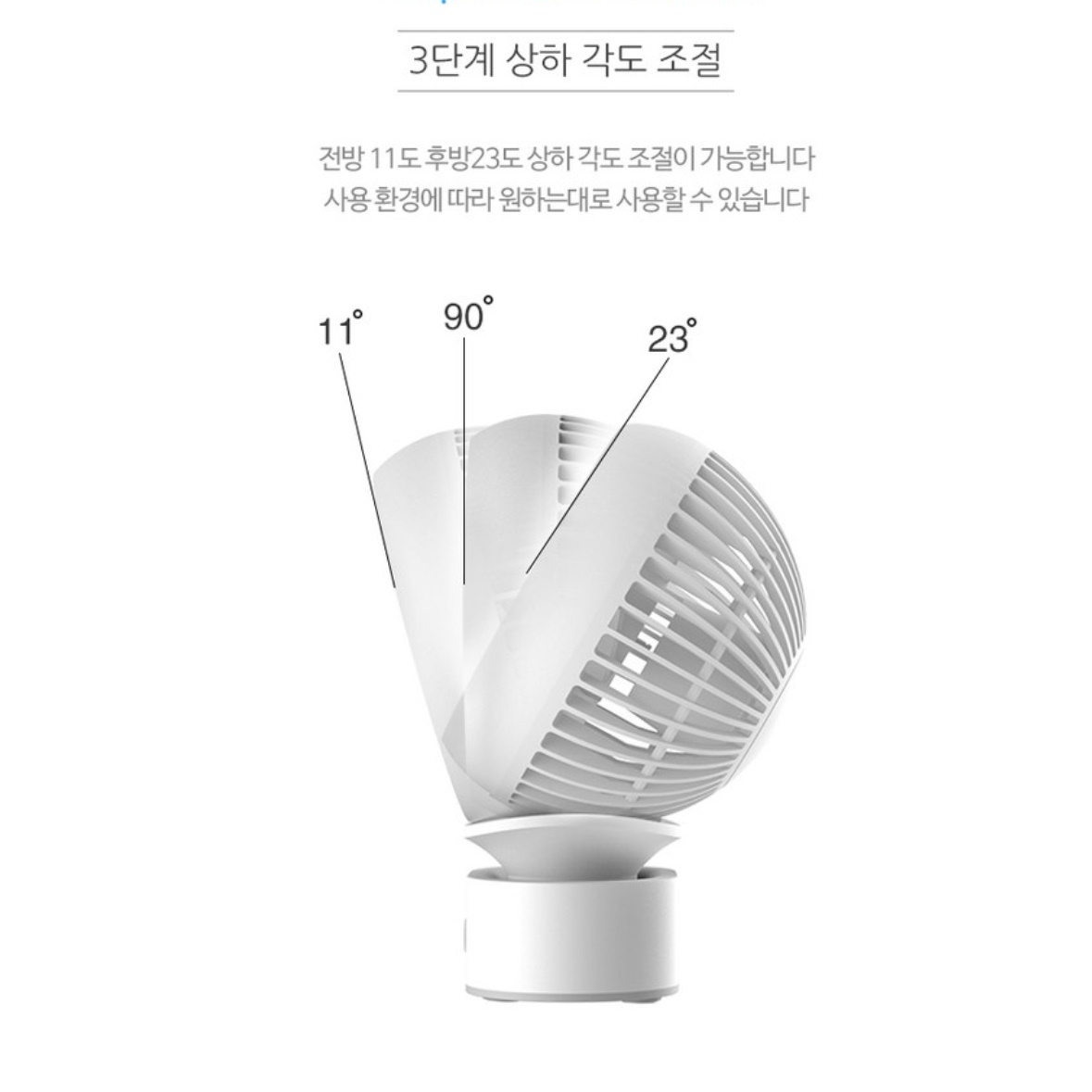 파세코 책상용 서큘레이터 소형 사무용 선풍기 사무실 선풍기 작은 선풍기 - 상세 이미지 2