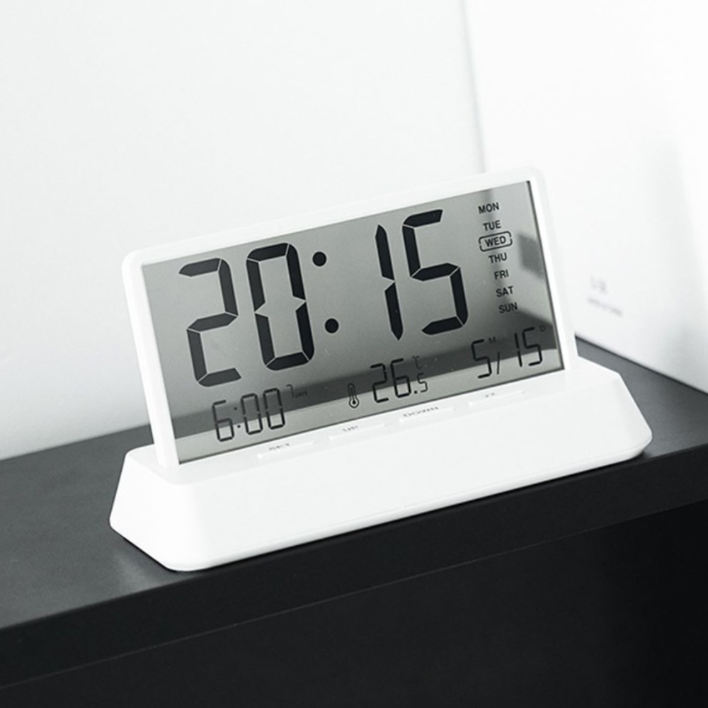 건전지 탁상시계 snooz 디지털 미니 무소음