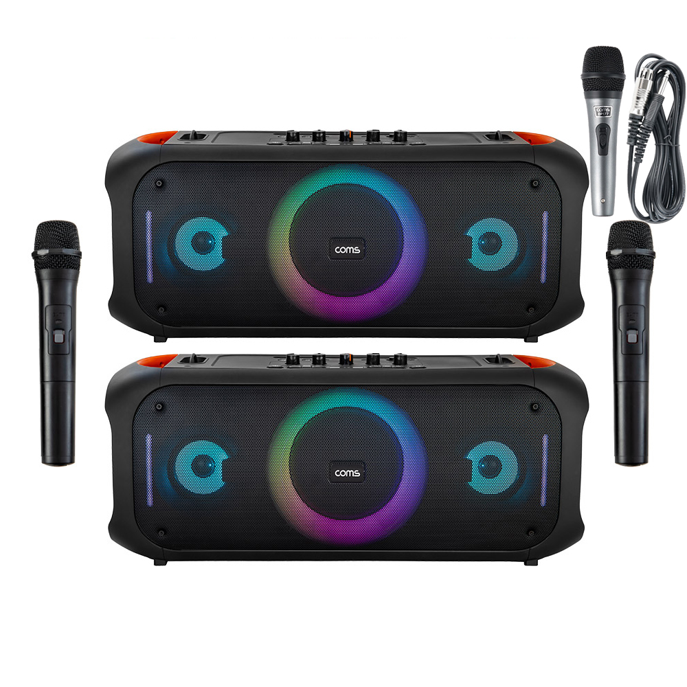 포터블 앰프 무선 스테레오 블루투스 70W 스피커 808MS7 스피커 2세트 + 유선1