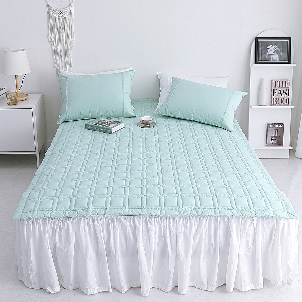 나라데코 부드러운 고밀도 순면 먼지없는 사계절 밴딩 침대패드 SS