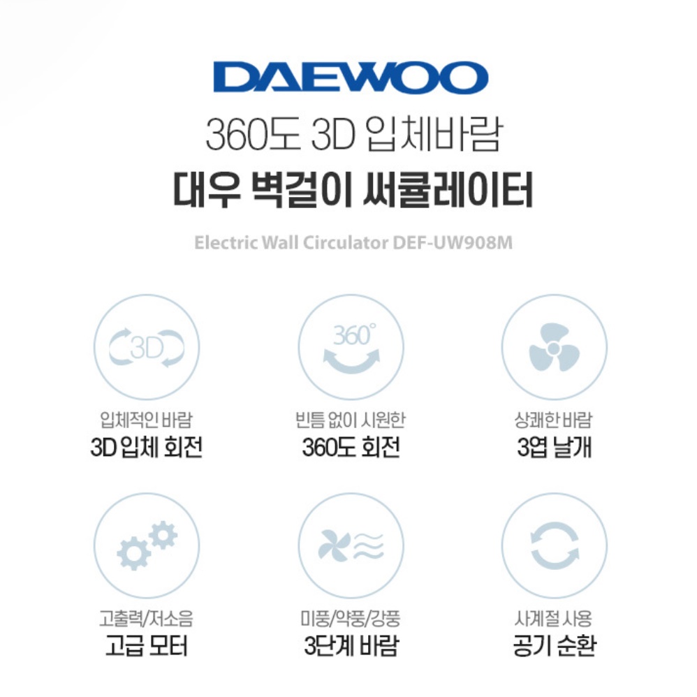 소형 벽걸이선풍기 벽 벽걸이용 매장용 화장실 욕실 벽걸이선풍기 - 상세 이미지 4