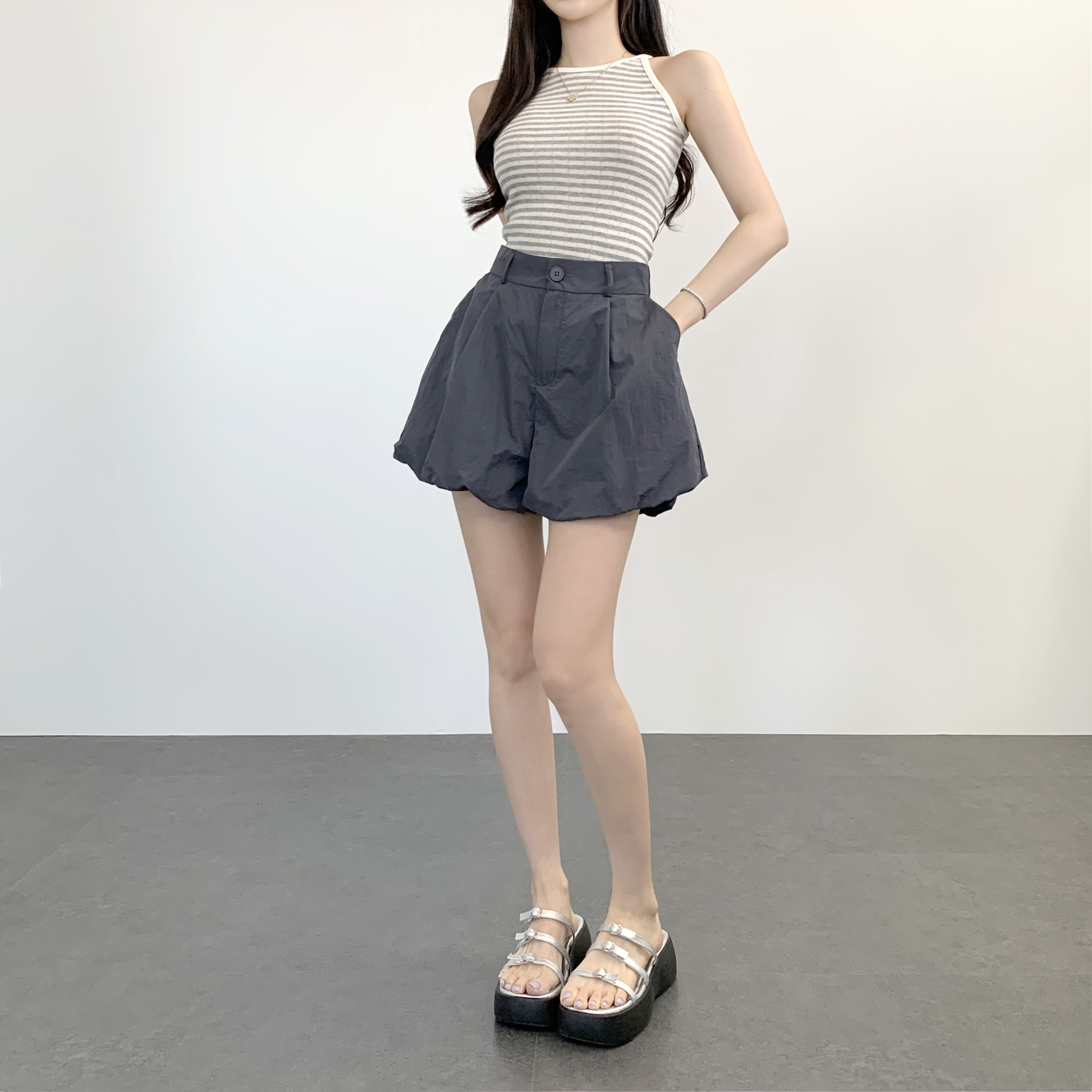 홀터넥나시 탱크탑 레이어드나시 - 상세 이미지 2