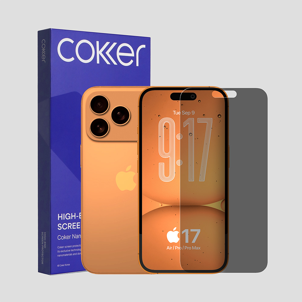 코커 사생활보호 아이폰 액정 보호필름 아이폰17 프로 맥스, 2매입