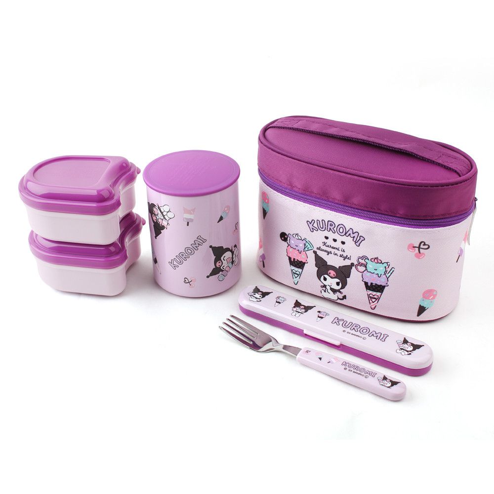 도시락 아이스크림 스텐 보온 560ml 포크포함 - 상품 이미지