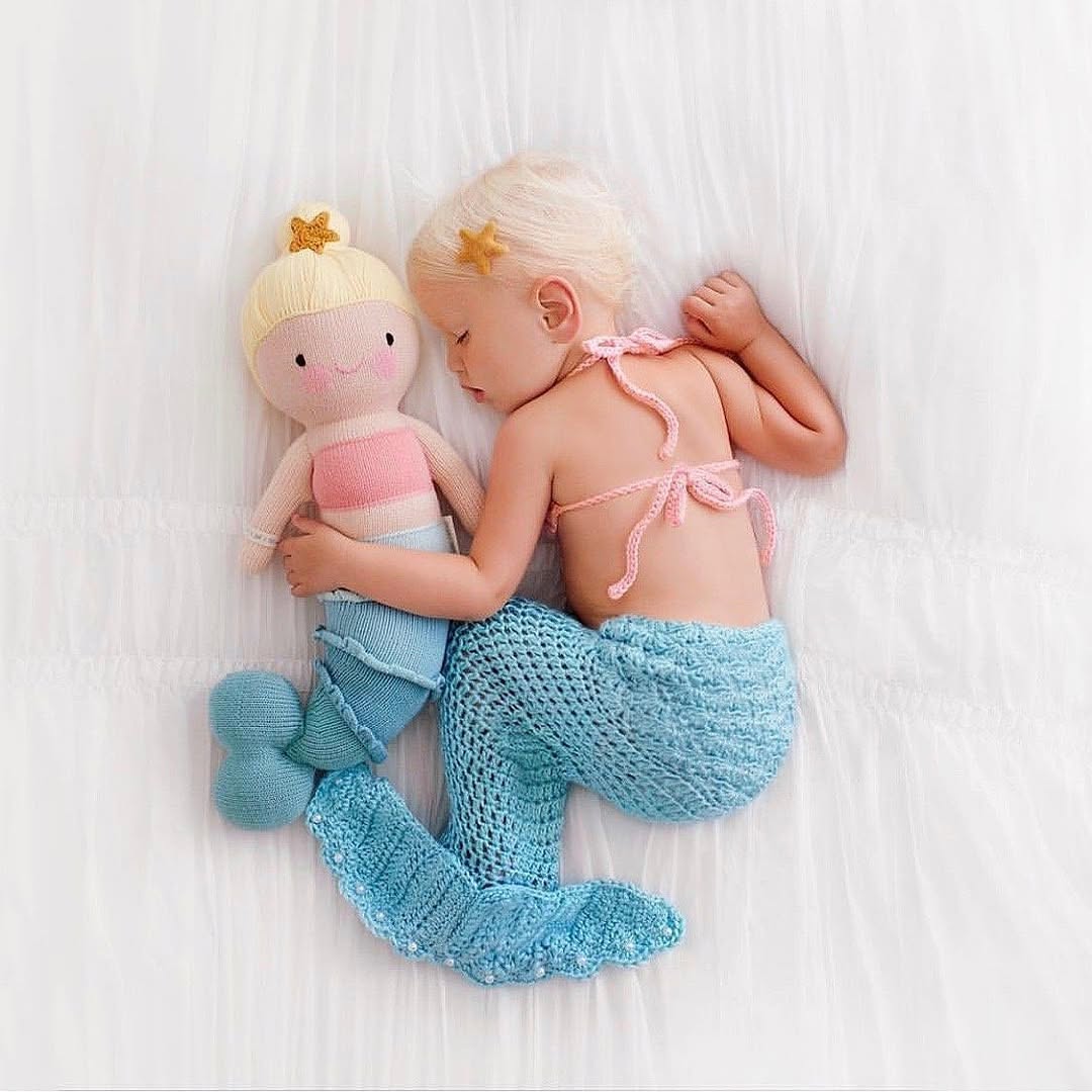 커들앤카인드 리틀 스카이 머메이드 핸드메이드 애착인형 아기 출산 임신 선물