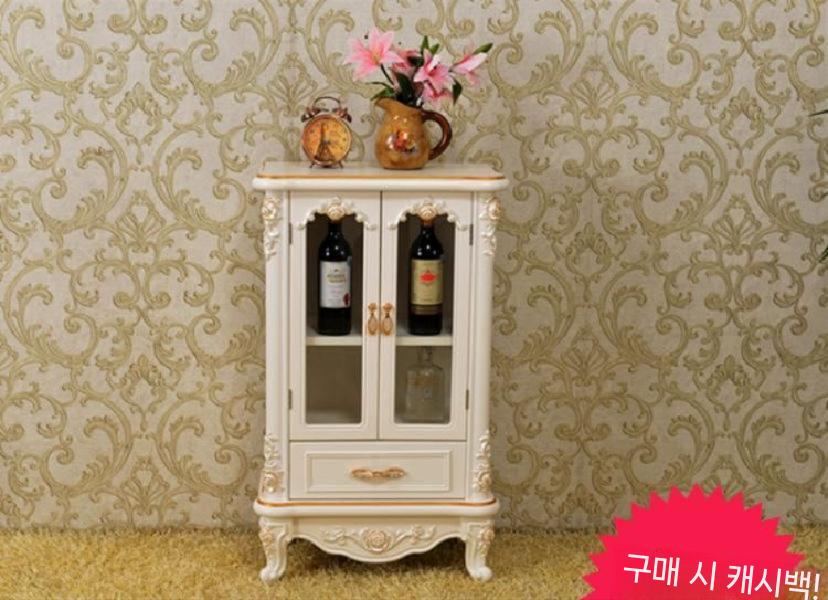 프렌치 빈티지 수납장 가구 엔틱 선반 장식장 55x30x92 럭셔리 캐비닛 펌프 이중 문 - 상세 이미지 3