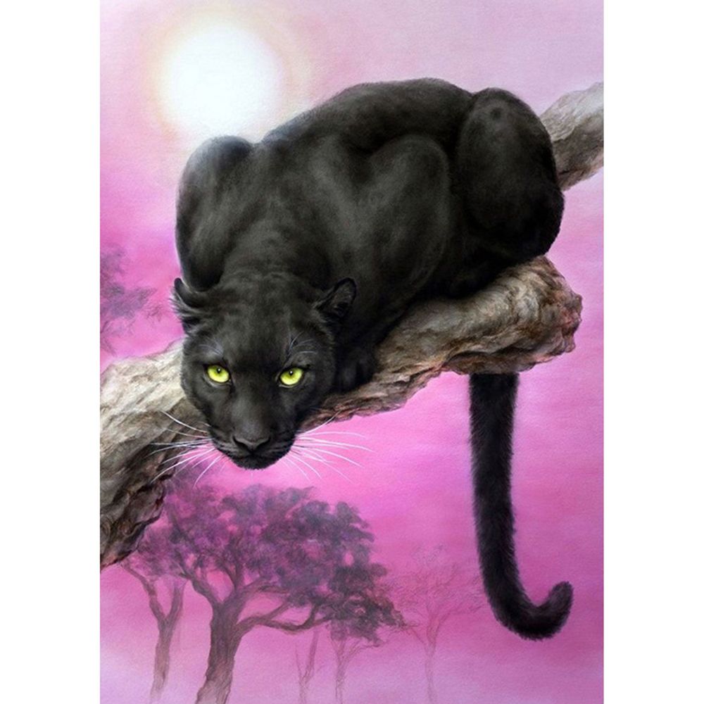 블랙 팬서 (캔버스) 보석십자수 40x50 - 상품 이미지