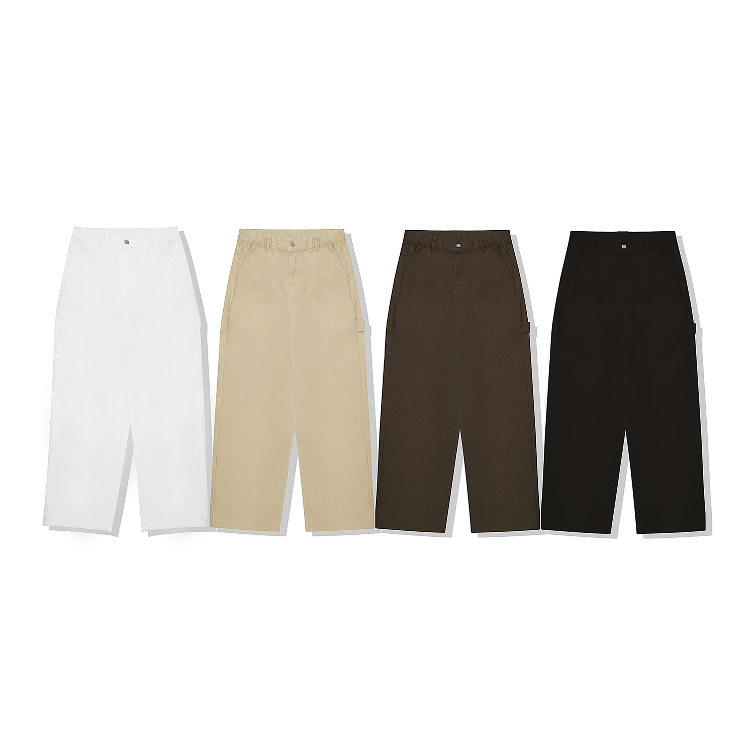 워크팬츠 퍼티그팬츠 통넓은바지 남자면바지 - 상세 이미지 5