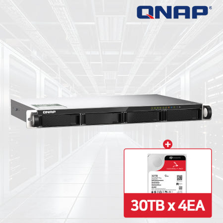 QNAP QNAP TS-435XeU-4G NAS 4베이 아이언울프프로 120TB [30TBx4] HDD 포함