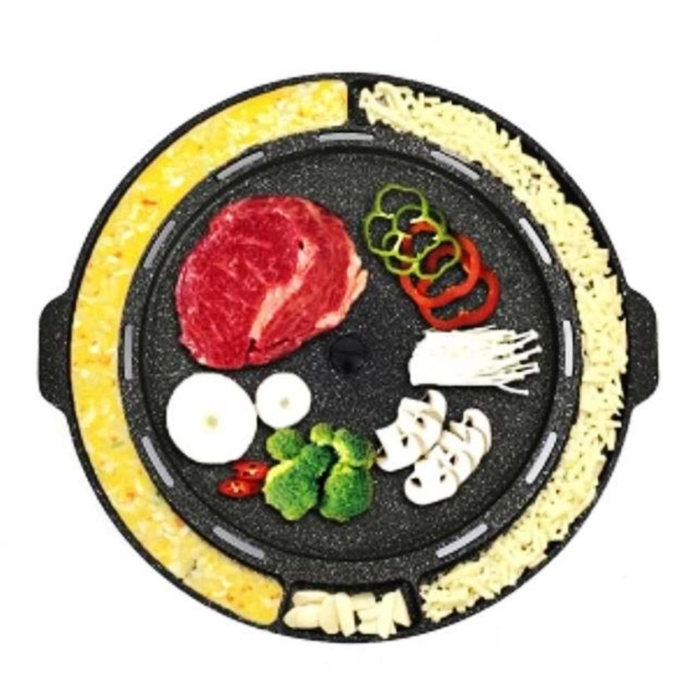 고기 계란 원형 치즈 구이팬 삼겹살 불판 - 메인 이미지