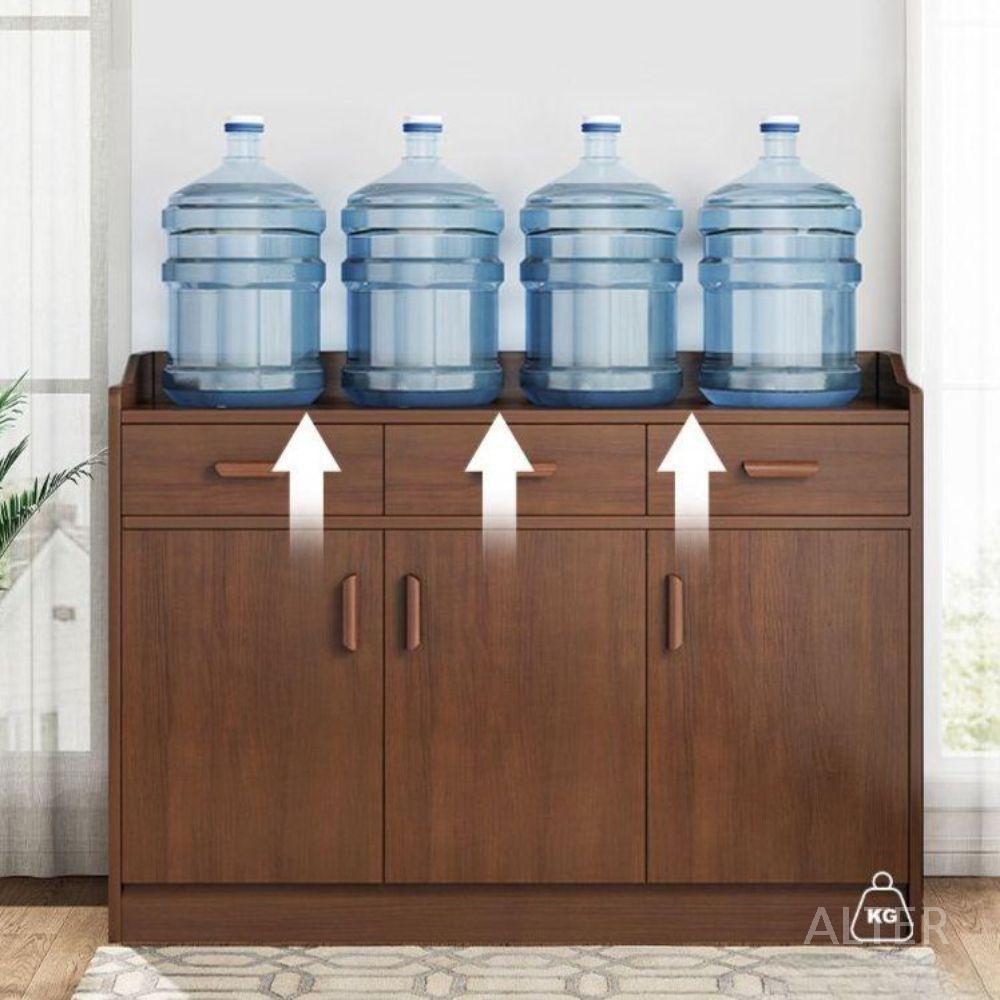 카페 반납대 원목 수납장 셀프바 종이 퇴식대 테이블 수거대 80cm 65x40cm 브라운 - 상세 이미지 2