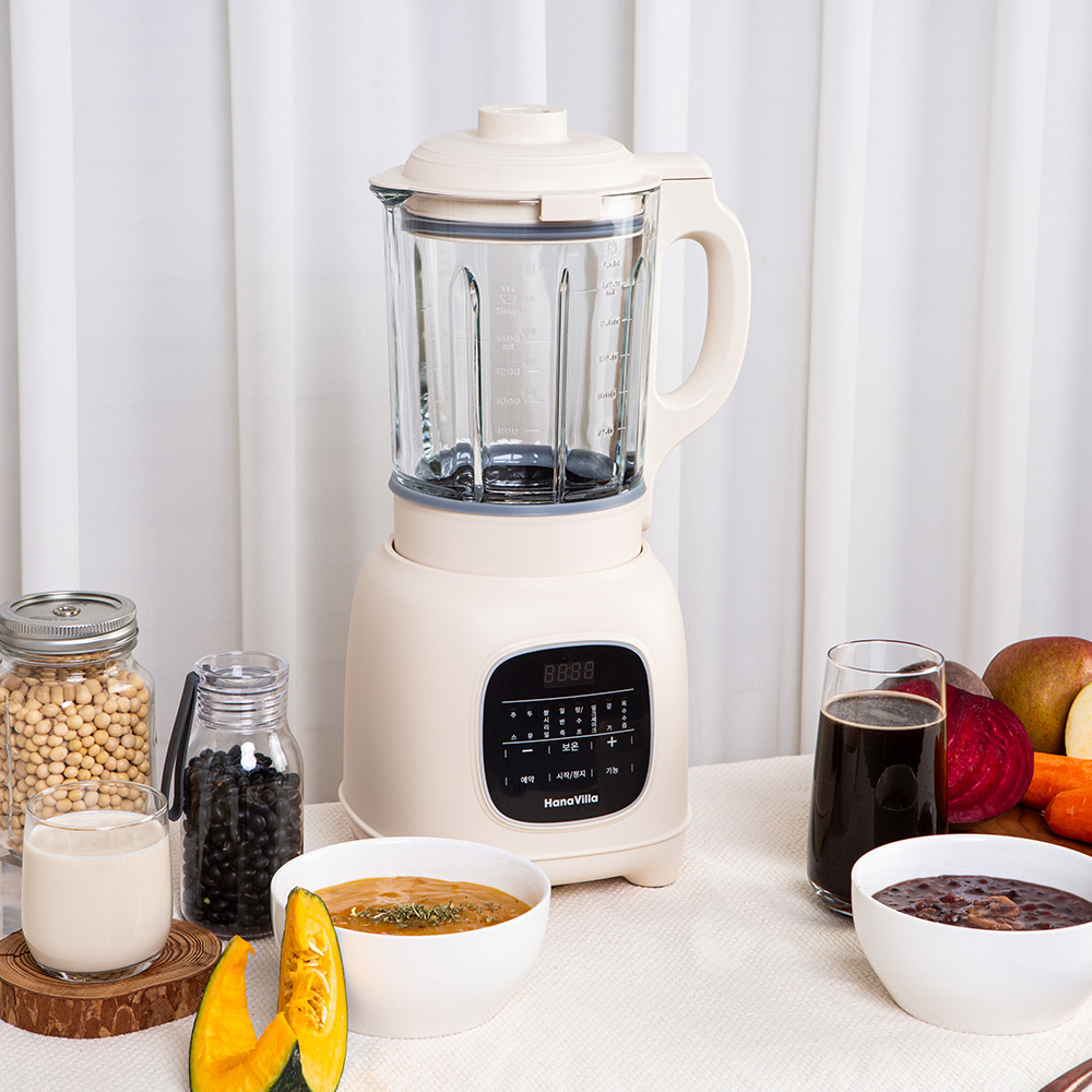 대용량 눌러붙지않는 간편세척 12중칼날 보온 두유제조기 1.75L