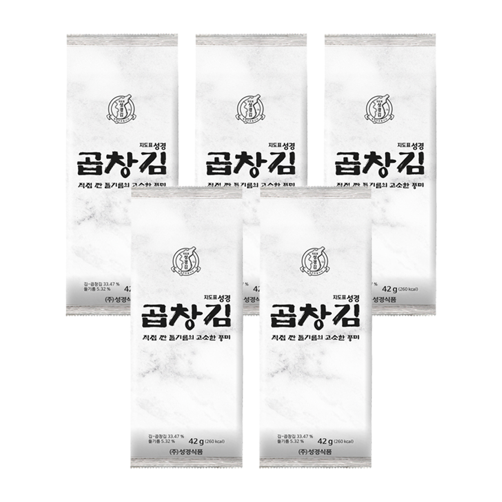 [성경김본사] 프리미엄 곱창김 도시락김(20매) 14g 10봉 - 상세 이미지 2