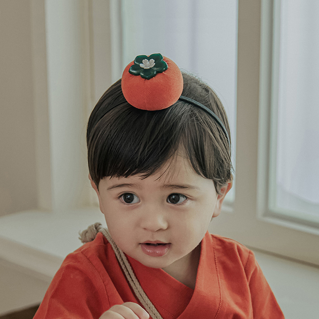 한복 머리장신구 홍시 머리띠 - 상품 이미지
