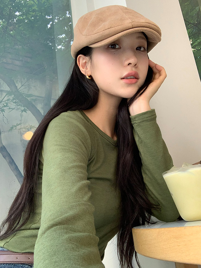 [자체제작] 여리 슬림핏 베이직 쫀쫀 티셔츠 ts4657 - 상세 이미지 2