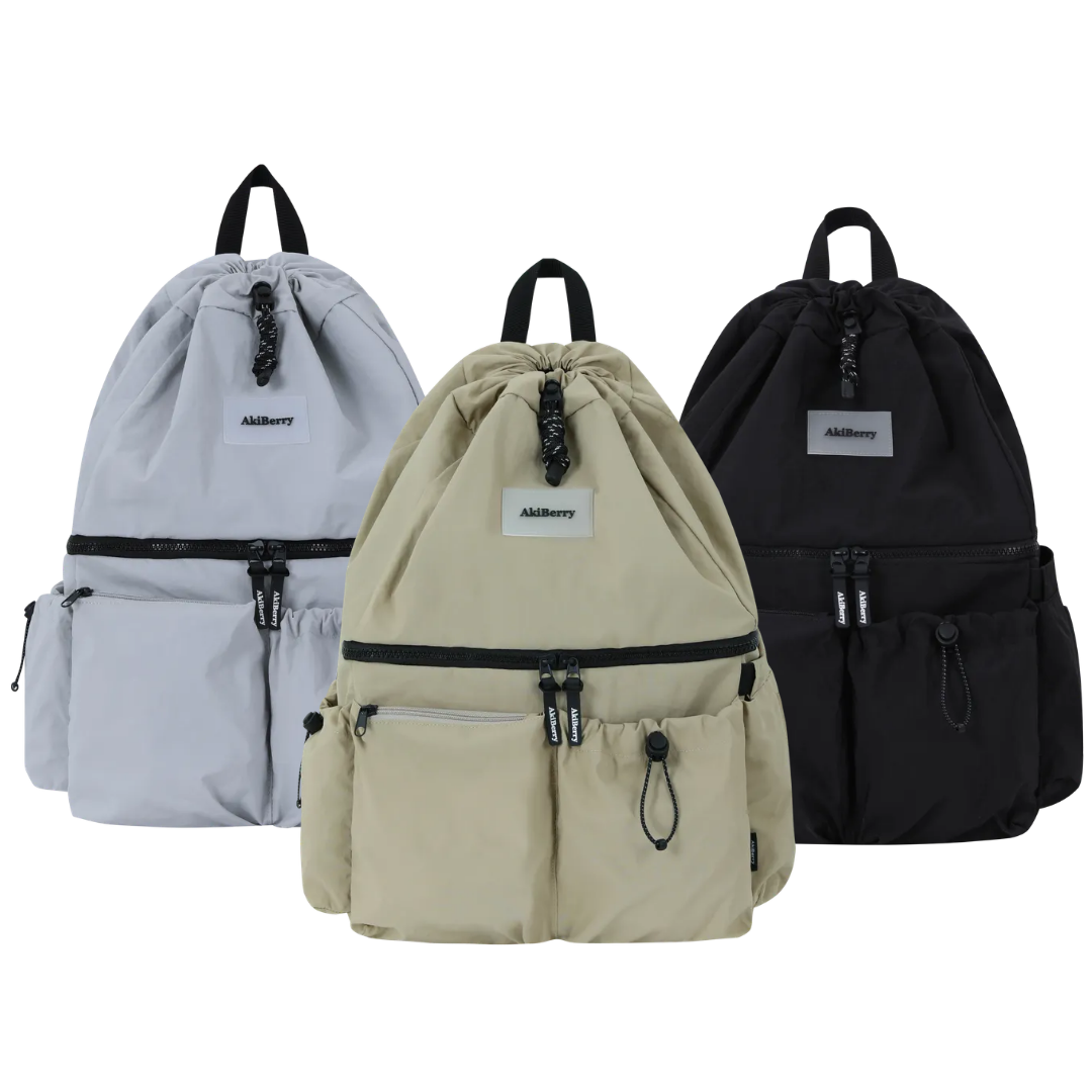 아키베리 몽프레백 / 기저귀가방 백팩 보냉이너백 물티슈파우치 포함 시그니처 글로시