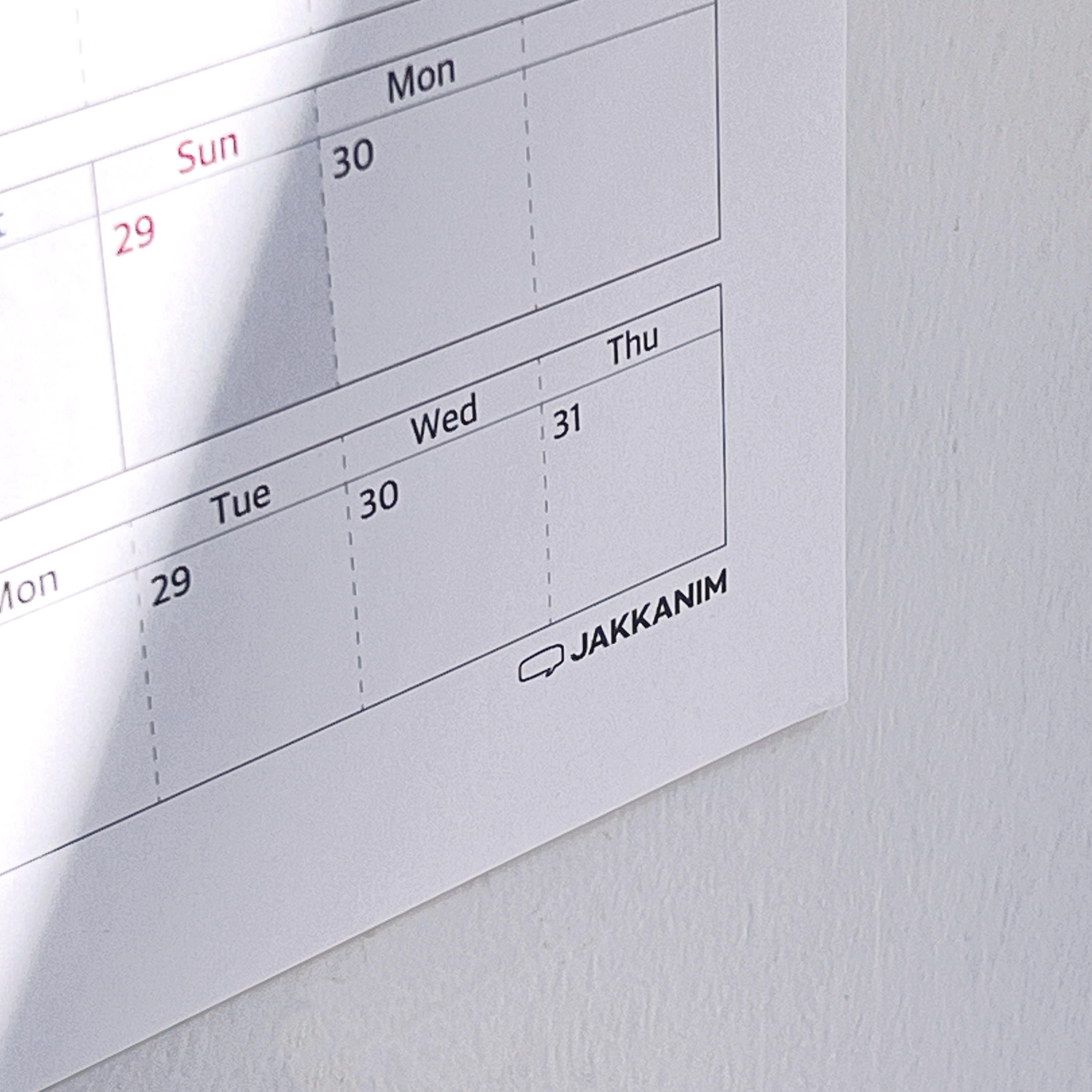 2026년 연력 달력 캘린더 벽걸이 포스터 플래너 대형 한장 작가님 Type A 이미지 4