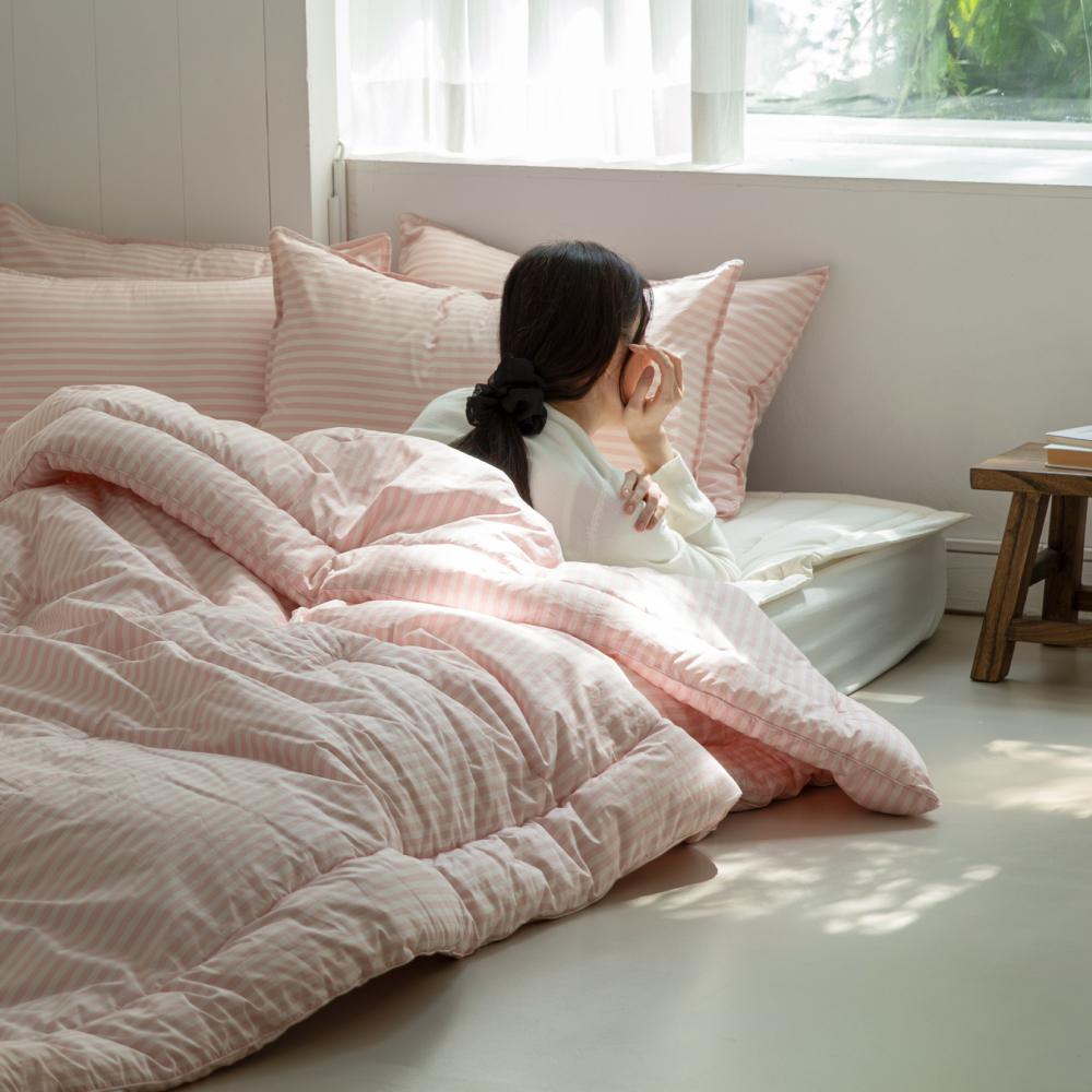 슬라운드 인네이처 핀포인트 부드러운 고밀도 순면 모달 사계절 겨울 차렵 이불 SS