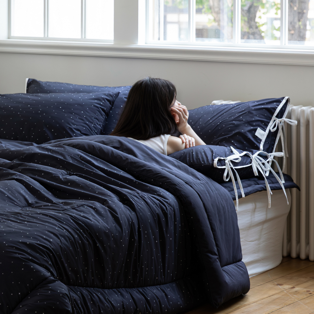 슬라운드 알러메디 스태리 알러지케어 먼지없는 사계절 겨울 리본 차렵이불 SS