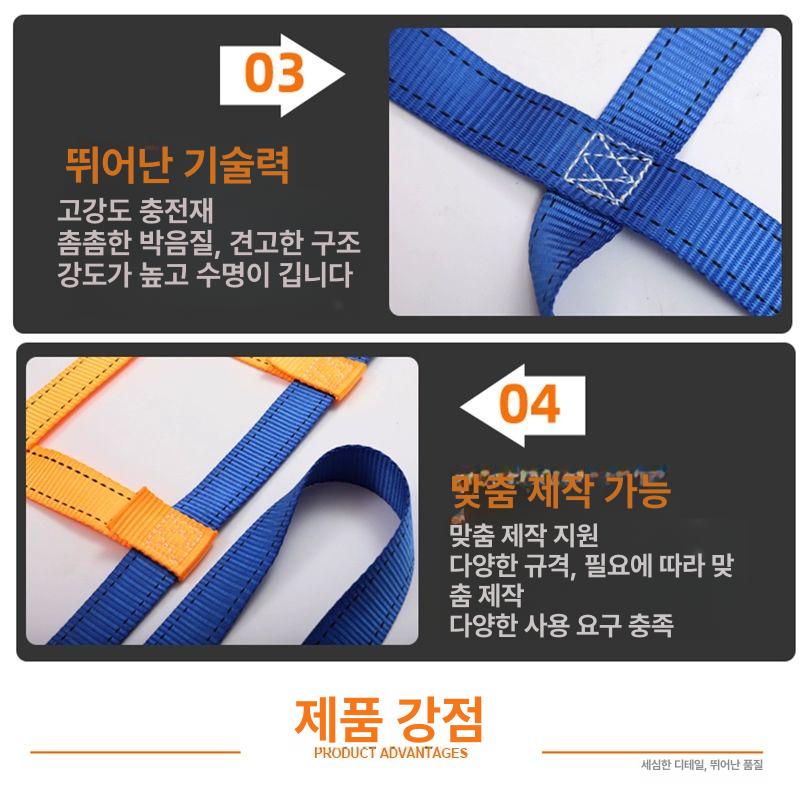 해양 하역망 크레인 메쉬 하역 어선 화물 운송 적재망 1.5mx1.5m 10cm 500kg - 상세 이미지 4