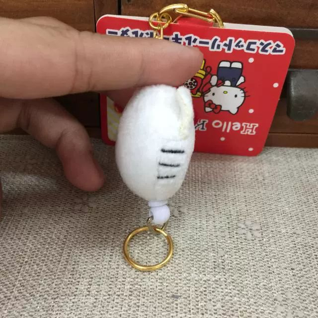 산리오 키링 열쇠고리 키홀더 스트링 타입 늘었다 줄었다 헬로키티 폼폼푸린 소형 수납식 키체인 - 상세 이미지 3