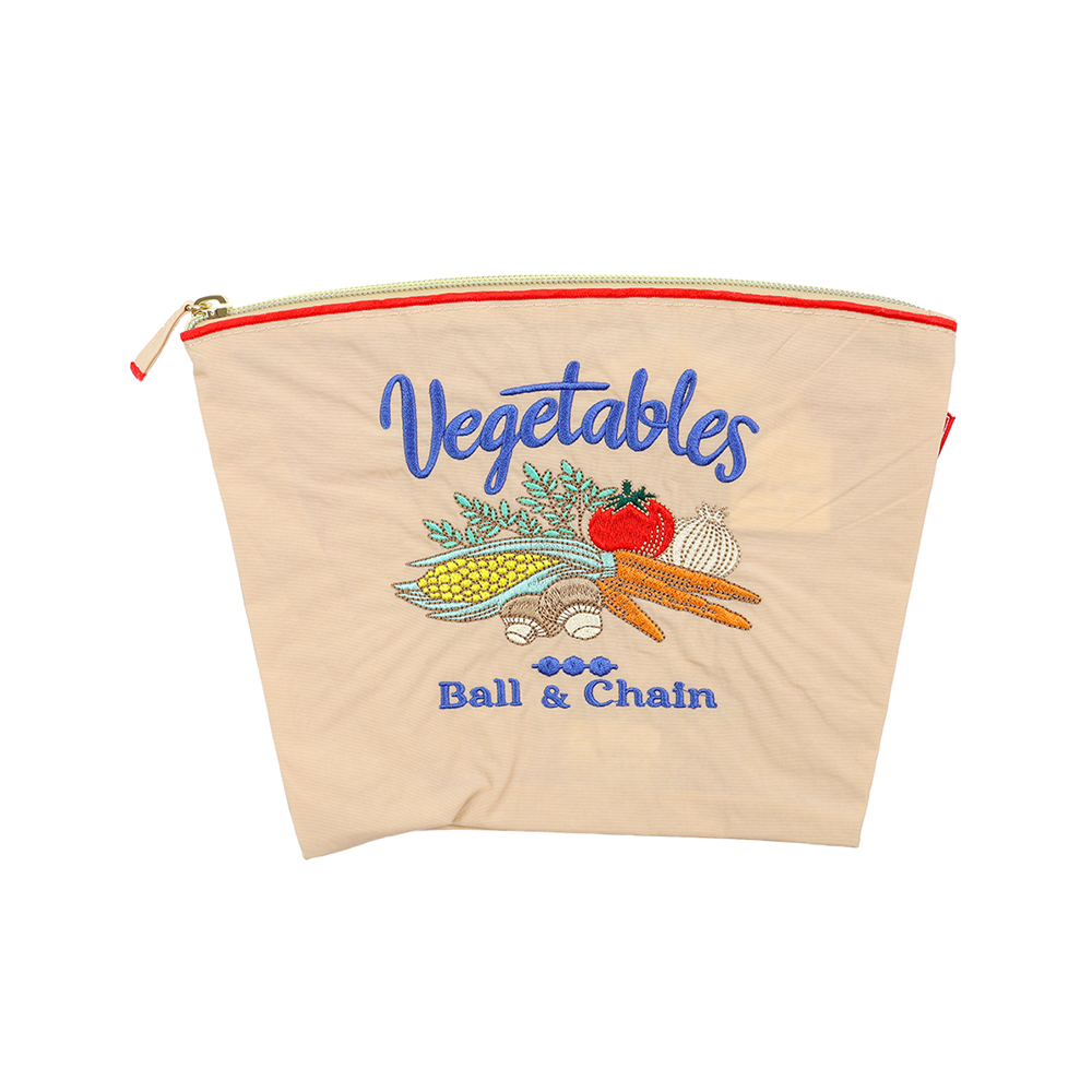 볼앤체인 베이지 베지터플 미디움 파우치 220191103 Vegetables - 상품 이미지