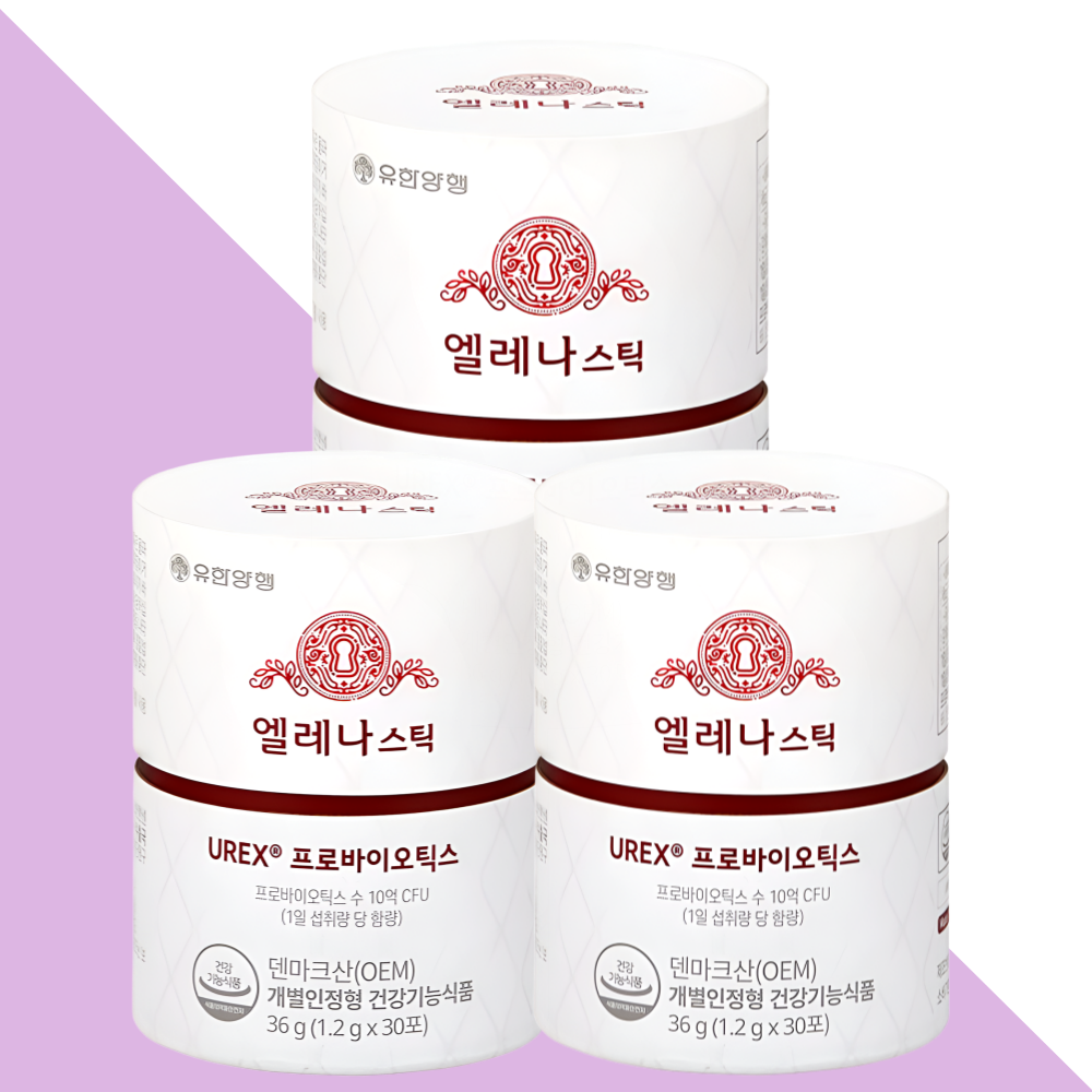 유한양행 엘레나 스틱 질유산균 분말형 UREX 30포X3개 - 상세 이미지 4