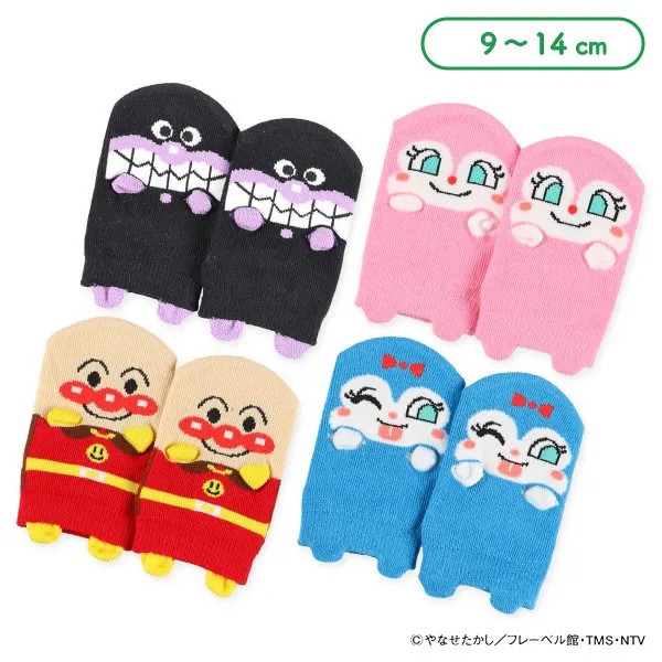 호빵맨 캐릭터 베이비 인형 양말 레드 9~14cm - 유아동의류 - 하카타몰
