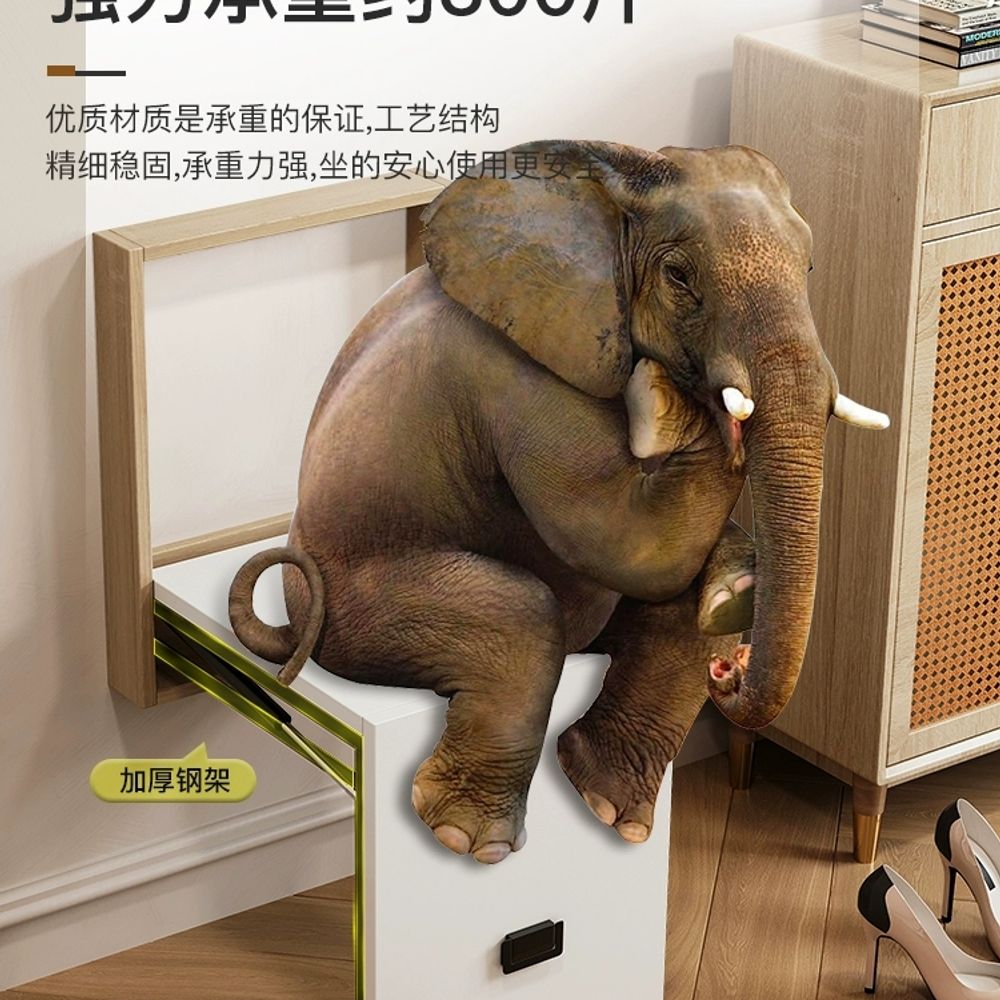 벽걸이형 신발장 간이의자 입구 아파트 좁은현관 벽면 - 상세 이미지 4