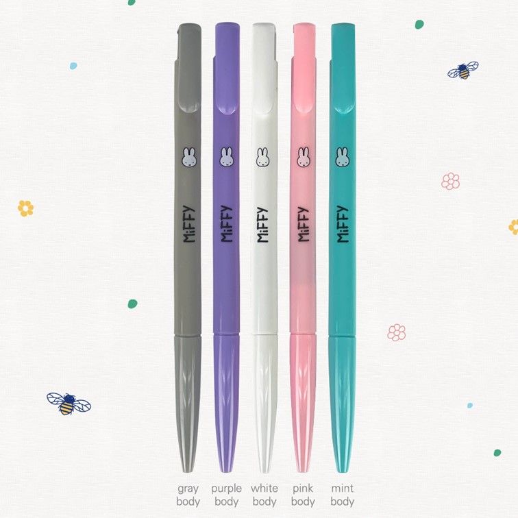 미피 볼펜 0.5mm 5본 세트 선물 캐릭터볼펜 토끼 - 상세 이미지 3