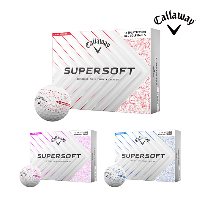 캘러웨이 2025 슈퍼소프트 스플래터 골프볼 2피스
