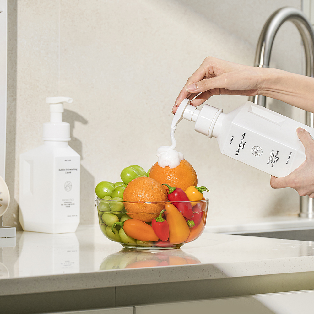버틀러 프로바이오틱스 버블 주방세제 500ml 1통 젖병세정부터 과일까지 - 상세 이미지 2