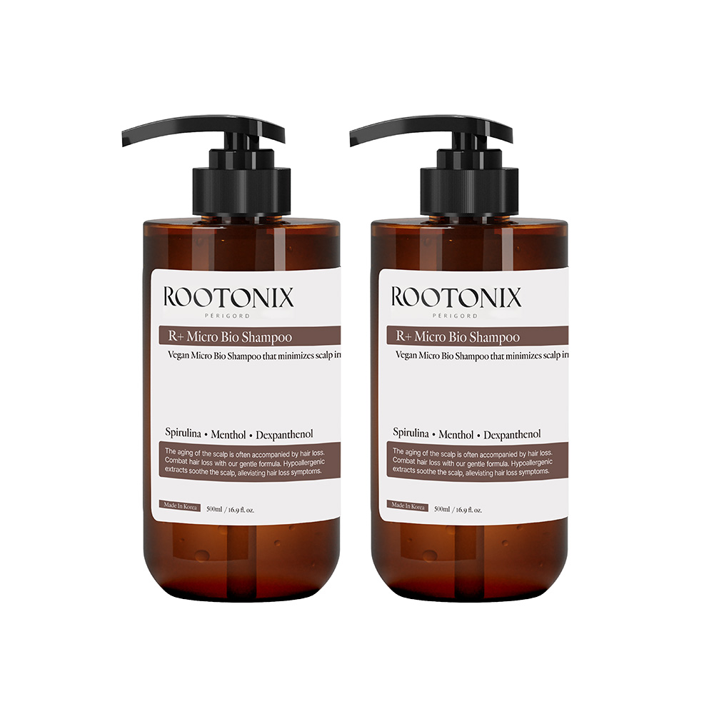 지루성 두피케어 단백질 비건 탈모 샴푸 마이크로 바이오 할랄, 500ml, 2개