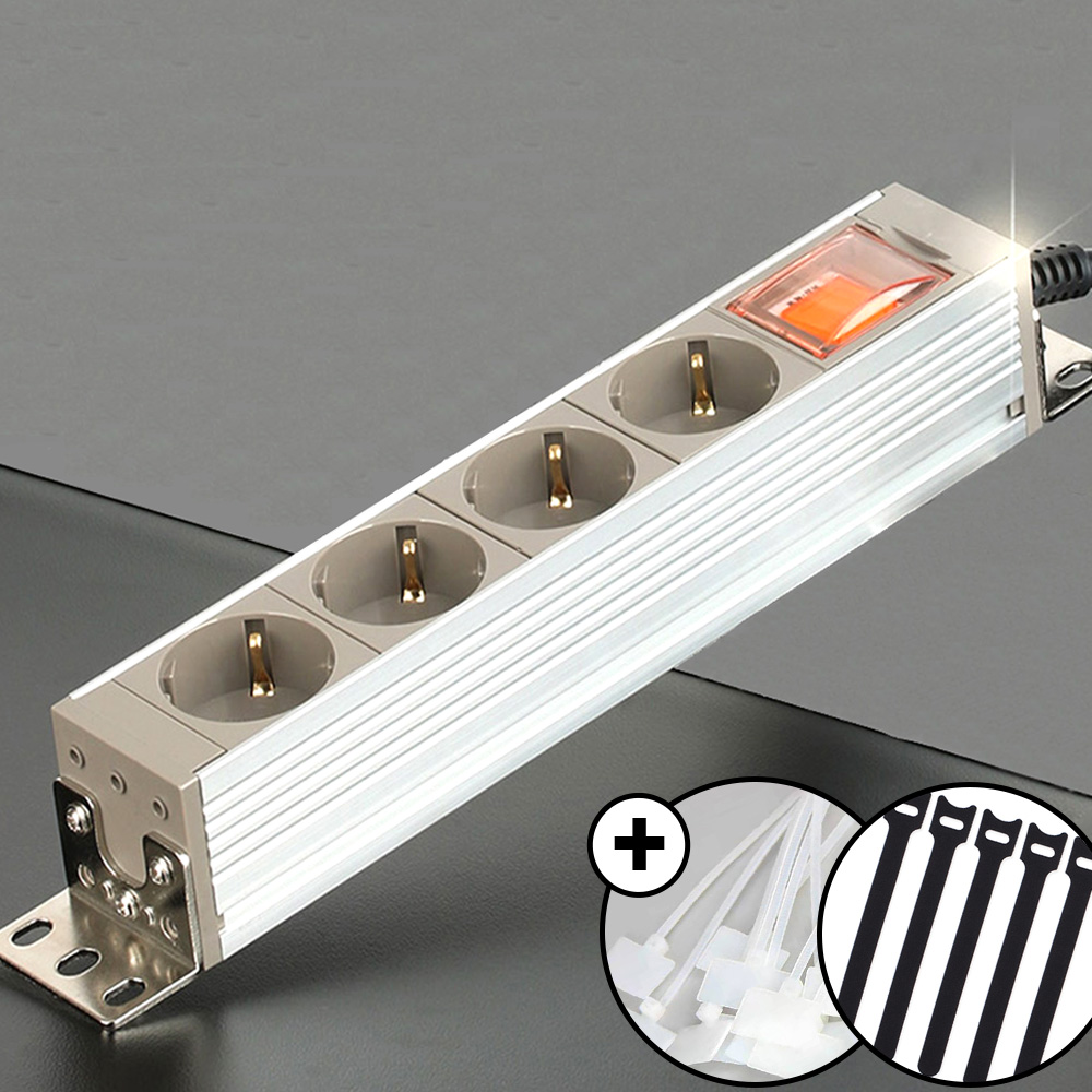 고용량멀티탭 고전압 고전력 산업용 4000w 콘센트 컴퓨터 에어컨 알루미늄 4구1.5m