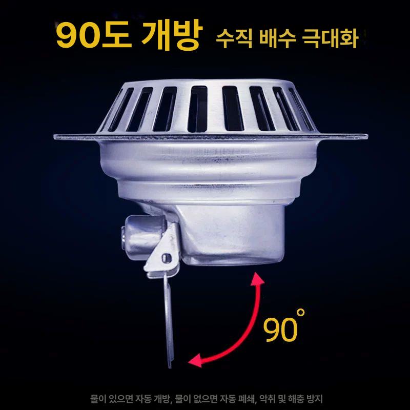 루프드레인 벽체 옥상 배수구 막힘방지 주철 덮개 욕실 배관자재 배관커버 수도배관 배관덮개 100x100mm 50관 304 50관 - 상세 이미지 3