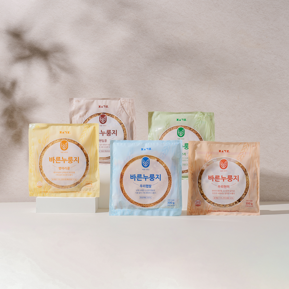 편식공장 저당밥 누룽지 5가지맛 / 국산 햅쌀 현미 보리 렌틸콩 병아리콩