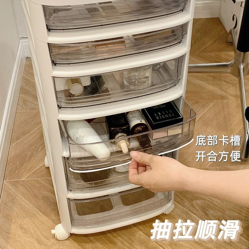 네일샵 트롤리 수납 마사지 마사지샵 수납장 네일샵트 화이트 3층 분류 수납함 포함 1층 - 상세 이미지 5