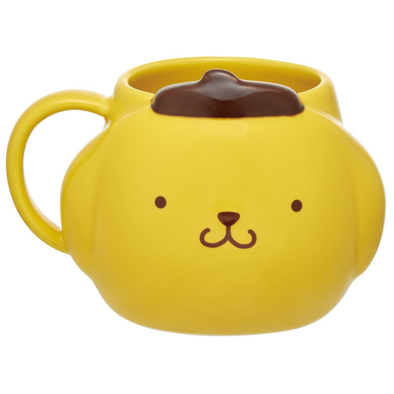 스케이터 산리오 폼폼푸린 캐릭터 페이스 다이컷 도자기 머그 390ml CHMGD4 - 하카타몰