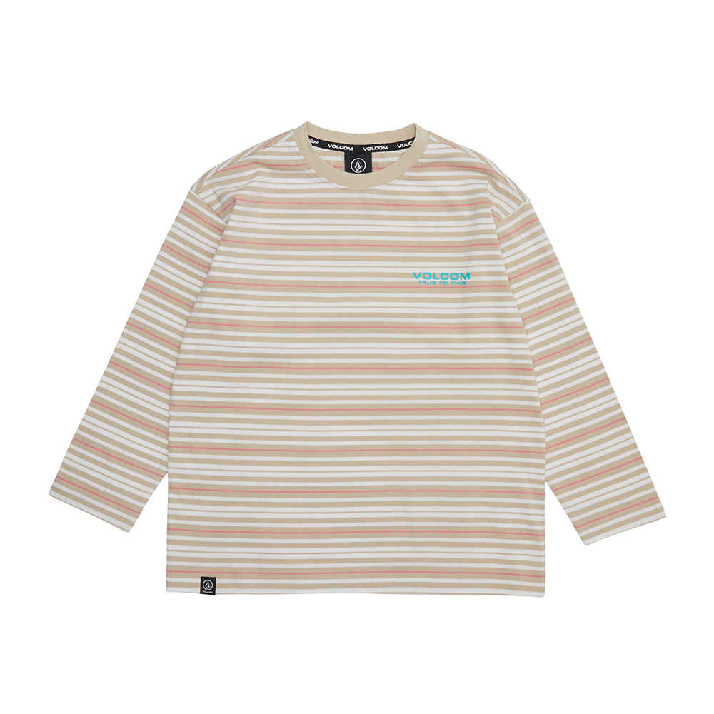 볼컴키즈 오가닉 라인 로고 긴팔 티셔츠 D5S001 - 상세 이미지 2